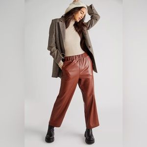 Free People x BLANKNYC Can't Help Myself Vegan Straight Leg Pants Size S